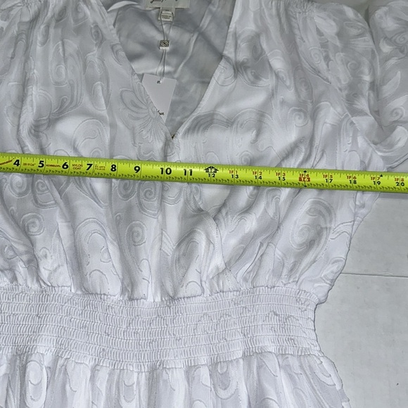 Lilly Pulitzer Cristiana Long Sleeve Dress Size 12 Resort White Crepe Swirl NWT - Picture 8 of 15